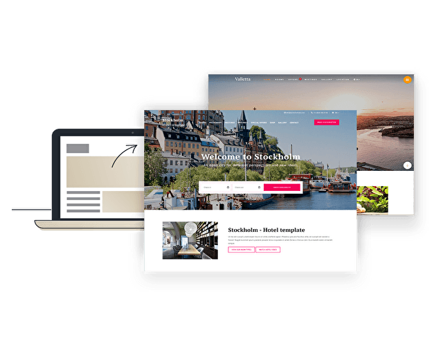 Stilvolle Templates für Hotelwebsites 