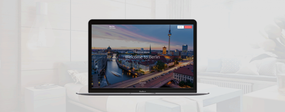 berlin inspired hotel website template