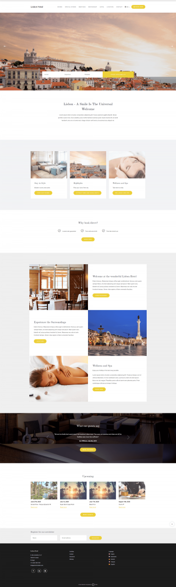 Lisbon hotel template