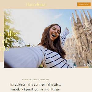 Porter lanceert 'Barcelona' premium hotel webdesign template voor lifestyle- en luxehotels